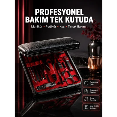 BUĞZ Siyah Kaymaz Teknolojili El ve Ayak Bakım Seti Yeni Nesil