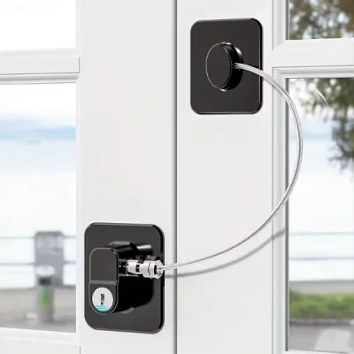 BUĞZ Siyah Plaka Halatlı Emniyet Kilidi