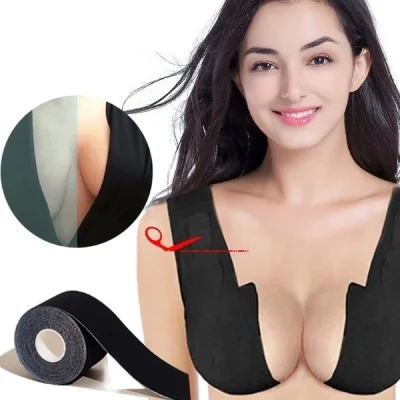 BUĞZ Siyah Renk Göğüs Dikleştirici Bant