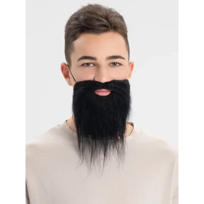 BUĞZ Siyah Renk Takma Sakal Bıyık Takımı