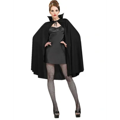 BUĞZ Siyah Renk Yakalı Halloween Pelerini 90 cm