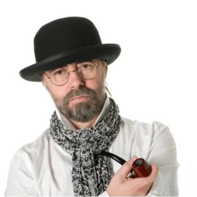  Siyah Renk Yetişkin Boy Retro Bowler Derby Şapkası 58 cm