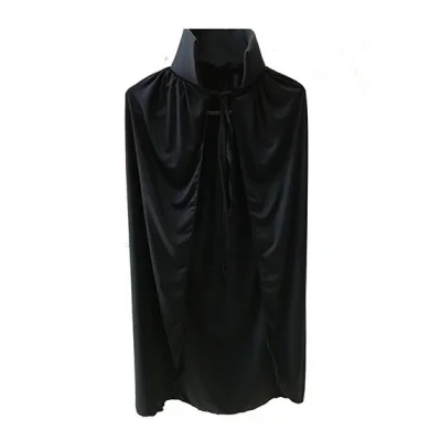 BUĞZ Siyah Yakalı Pelerin - Vampir Pelerin - Dracula Pelerin 90 Cm - Lisinya