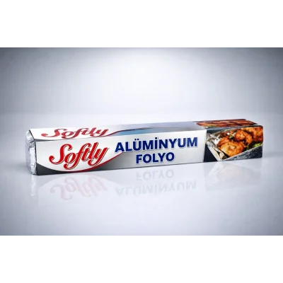 BUĞZ Softy Alüminyum Folyo 3,5 Metre Mutfak Folyosu Isıya Dayanıklı Gıda Saklama ve Fırın Folyosu 1 Adet