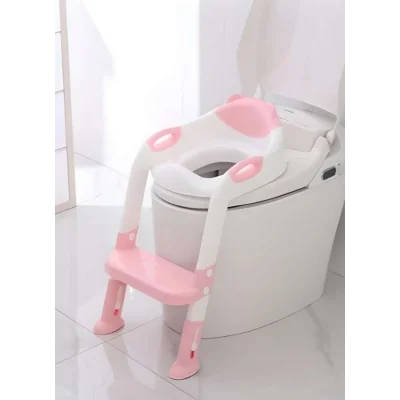 BUĞZ Softy Merdivenli Tuvalet Adaptörü - Çocuğunuz İçin Güvenli ve Konforlu Tuvalet Eğitimi Pembe ( BUĞZ )