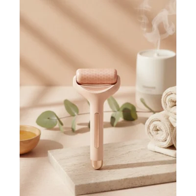 BUĞZ Soğuk Jel Başlıklı Buz Silindiri Yüz Masaj ve Bakım Aleti