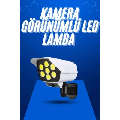 BUĞZ Solar Bahçe Aydınlatması Hareket Sensörlü Uzaktan Kumandalı Kamera Görünümlü