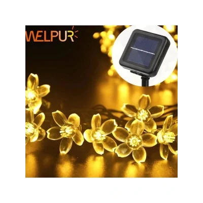 BUĞZ Solar Çiçekli Dekoratif 30 Led Bahçe Lambası