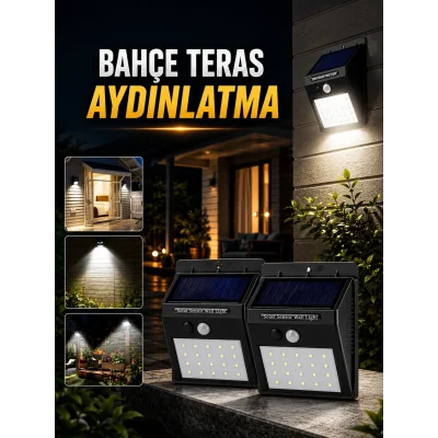 BUĞZ Solar Lamba Giriş, Bahçe Yol Avlu Hareket Sensörlü Led