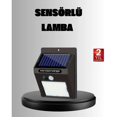 BUĞZ Solar LED Bahçe Aydınlatma – Hareket Sensörlü, Güneş Paneliyle Şarj Olan, IP65 Dayanıklı