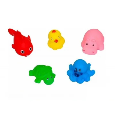 BUĞZ Sozzy Toys Neşeli Banyo Oyuncakları Sevimli Hayvanlar 5li