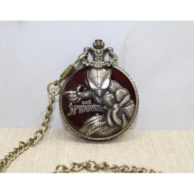  Spiderman Tasarımlı Köstekli Saat