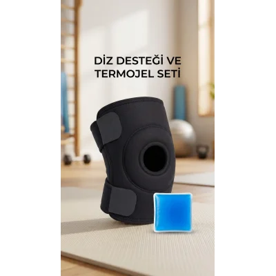 BUĞZ Spor Destekli Çapraz Bağ Diz Korsesi Menisküs Ağrısı İçin Termojelli Dizlik