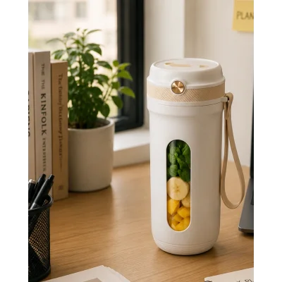 BUĞZ Spor ve Seyahat İçin Taşınabilir Smoothie Blender USB Şarj Destekli