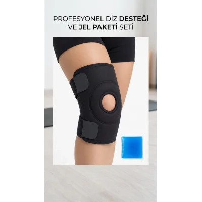 BUĞZ Sporcu Diz Korsesi Çapraz Destekli Menisküs İçin Termojel Hediyeli