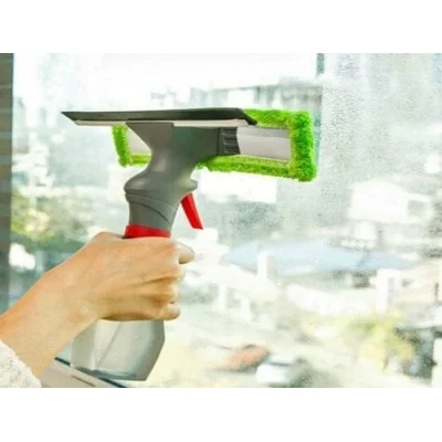 BUĞZ Spreyli Su Hazneli Mikro fiber Cam Silme Mopu