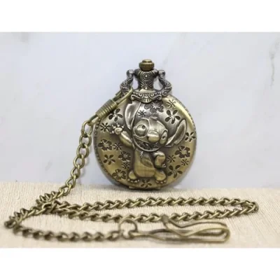  Stitch Tasarımlı Köstekli Saat