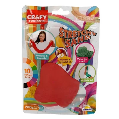  Streç Oyun Kumu Kırmızı 200 gr