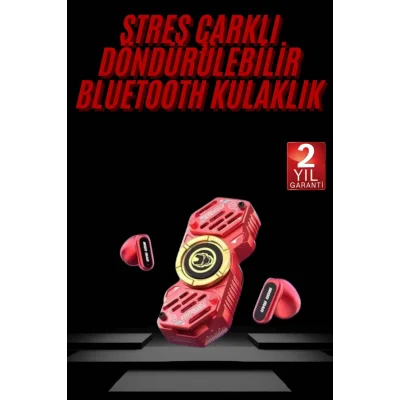 BUĞZ Stres Çarklı Oyuncu Kulaklığı Güçlü Bass Gamer Bluetooth Kulaklık Kablosuz