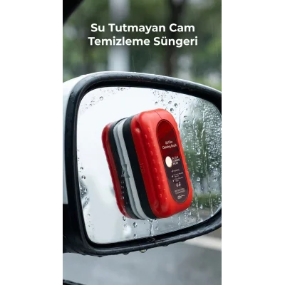 BUĞZ Su Bırakmayan Pratik Araç Camı Temizleme Süngeri
