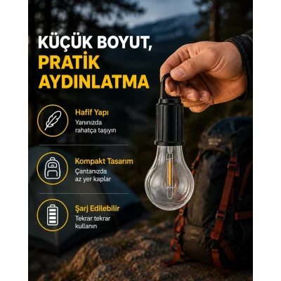 BUĞZ Su Geçirmez Dış Mekan LED Çadır Işığı