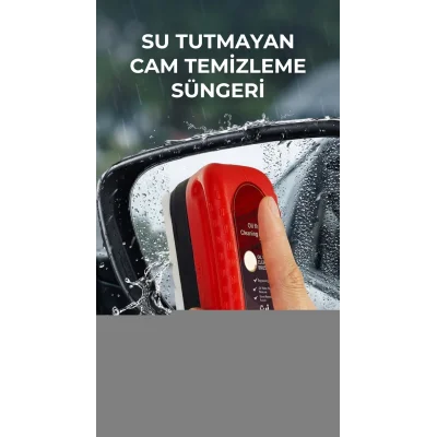 BUĞZ Su İz Bırakmayan Araç Camı Temizleme Süngeri, Pratik Kullanım