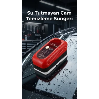 BUĞZ Su Tutmayan Araç Cam Temizleme Süngeri - Pratik Kullanım