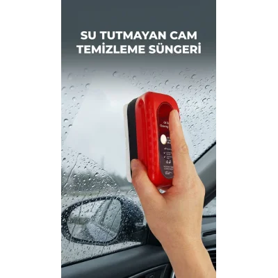 BUĞZ Su Tutmayan Araç Camı Temizleme Süngeri - Güvenli ve Kolay Kullanım