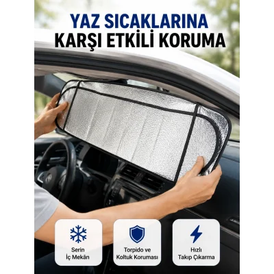 BUĞZ Sünger İzolasyonlu Katlanabilir Güneşlik