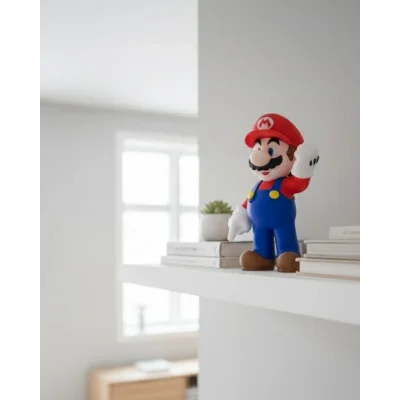 BUĞZ Süper Mario Figür Biblo Dekoratif Oyun Temalı Masa Süsü