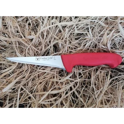 BUĞZ Eco Lounge Sürmene Cumhur Çelik 61111 Kasap Sıyırma Bıçağı, 12,5 cm, Kaymaz Sap