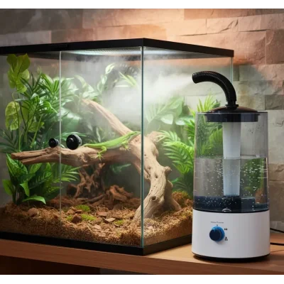 BUĞZ Sürüngen Teraryumu Nemlendirici Sis Makinesi - Ultrasonik Otomatik Buhar Üretici | Bukalemun, İguana, Gecko İçin ( BUĞZ )