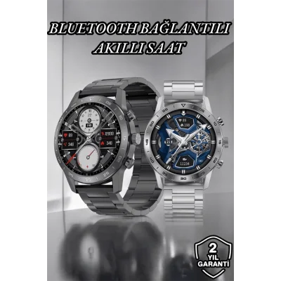 BUĞZ Suya Dayanıklı Dokunmatik Akıllı Saat Bluetooth 5.0, Sesli Asistan ve Sağlık Takibi - BUĞZ