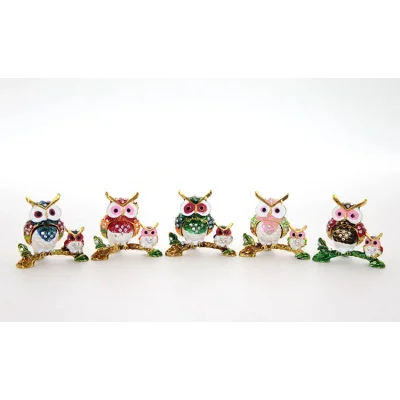 BUĞZ Swarovski 2li Baykuş Model 2