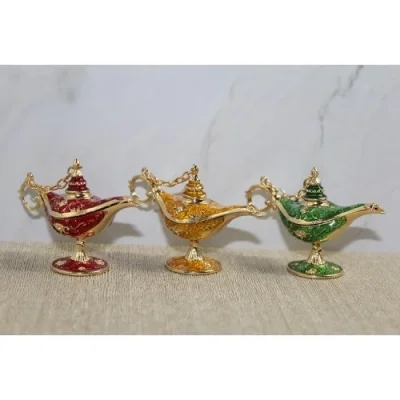  Swarovski Taşlı Minik Figür - Alaaddinin Lambası