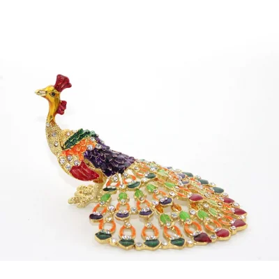 BUĞZ Swarovski Taşlı Tavuskuşu Model 2