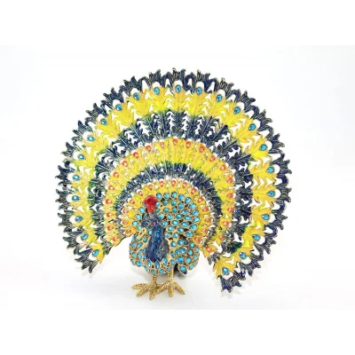 BUĞZ Swarovski Taşlı Tavuskuşu Model 7