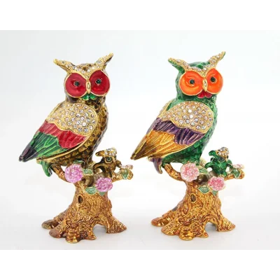 BUĞZ Swarovski Taşlı Tekli Baykuş