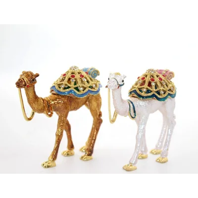 BUĞZ Swarovski Taşlı Tekli Deve Figürü Model 11