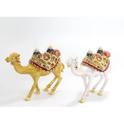 BUĞZ Swarovski Taşlı Tekli Deve Figürü Model 8