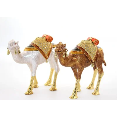 BUĞZ Swarovski Taşlı Tekli Deve Figürü Model 9