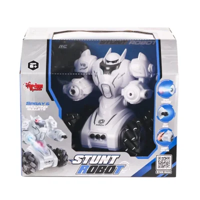  SYR-666-861 Kumandalı Şarjlı Işıklı Roket ve Buhar Atan Robot Araba -Vardem Oyuncak