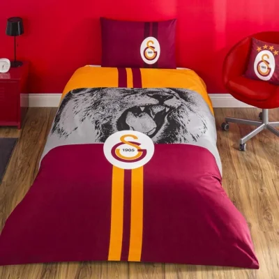  Taç Galatasaray Şampiyon Aslan Tek Kişilik Lisanslı Nevresim Takımı
