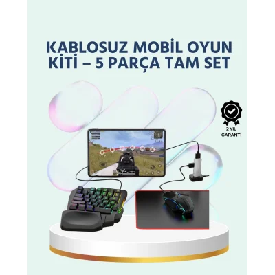  Tak-Çalıştır Mobil Oyun Seti – X8 Pro Teknolojili Klavye Mouse Kombo