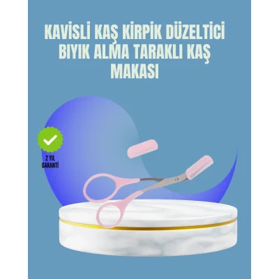 BUĞZ Tarak ve Fırça Başlıklı Kaş Şekillendirme Makası