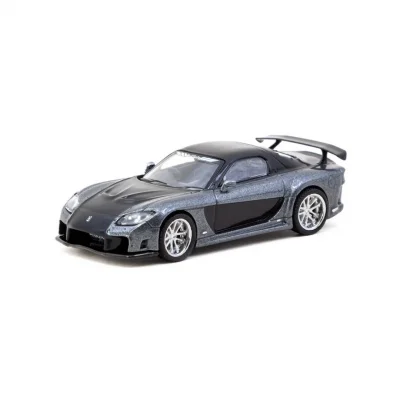 BUĞZ Tarmac Works 1/64 Mazda RX-7 VeilSide Fortune7 Grey Metallic / Black