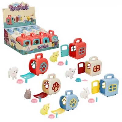  Taşıma Çantalı Mini Hayvanlar Figür - 1 Adet Stokta Olan Gönderilir