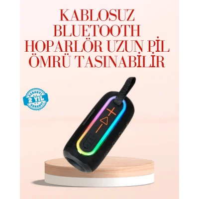  Taşınabilir Bluetooth Hoparlör Kırmızı IP67 Su Geçirmez