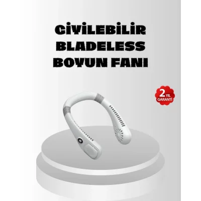 BUĞZ Taşınabilir Boyun Fanı Sessiz Çalışma ve USB Şarj Özellikli