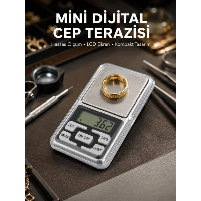 BUĞZ Taşınabilir Dijital Cep Terazisi 5 Ölçüm Birimli Yeni Nesil